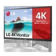 LG Monitor UHD polivalente (Panel IPS: 3840 x 2160p, 16:9, 300cd/m², 1000:1, sRGB >98%, 60Hz, 5ms); diag. 68,4cm; entradas: HDMI x2, DP x1, G, 27UL550P-W