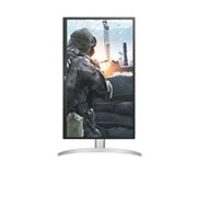 LG 27UP550N-W - Monitor para creadores LG 4K UHD (Panel IPS: 3840x2160, 300cd/m², 1000:1, HDR10, sRGB 99%); entradas: HDMI x2, DP x1, USB-C™x1; Ajust. en altura e inclinación. Blanco., 27UP550N-W