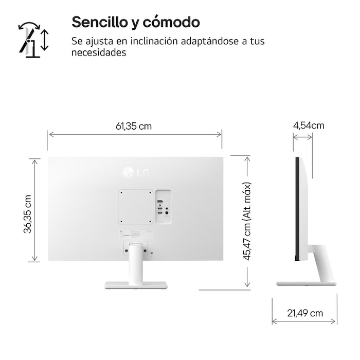 LG Monitor LG UltraFine 27'' , IPS, 4K UHD, 60 Hz, 27US500-W.EEU