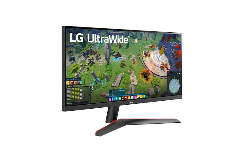 LG Monitor Gaming LG UltraGear (Panel IPS: 2560x1080p, 21:9, 250 cd/m², 1000:1, 5ms “1ms con MBR”); entradas: DP x1, HDMI x1; AMD FreeSync™, 29WP60G-B