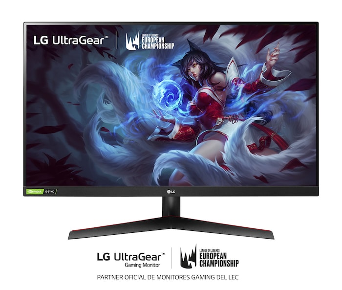 LG 32GN500B-AEU - Monitor Gaming LG UltraGear (Panel VA: 1920x1080p, 16:9, 300 cd/m², 3000:1, 165Hz, 5ms (MBR 1ms)); diag. 80,1cm; entradas: DP x1, HDMI x2; AMD Freesync Premium & G-Sync Compatible; Regulable en inclinación ; HDR10; marcos ultrafinos, F, 32GN500-B