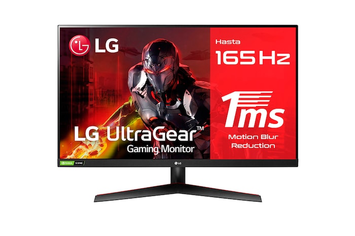 LG UltraGear™ de 32 pulgadas Monitor Gamingi Full HD de 165Hz  | 1ms de tiempo de respuesta, Compatible con G-SYNC®, FreeSync™ Premium, 32GN50R-B