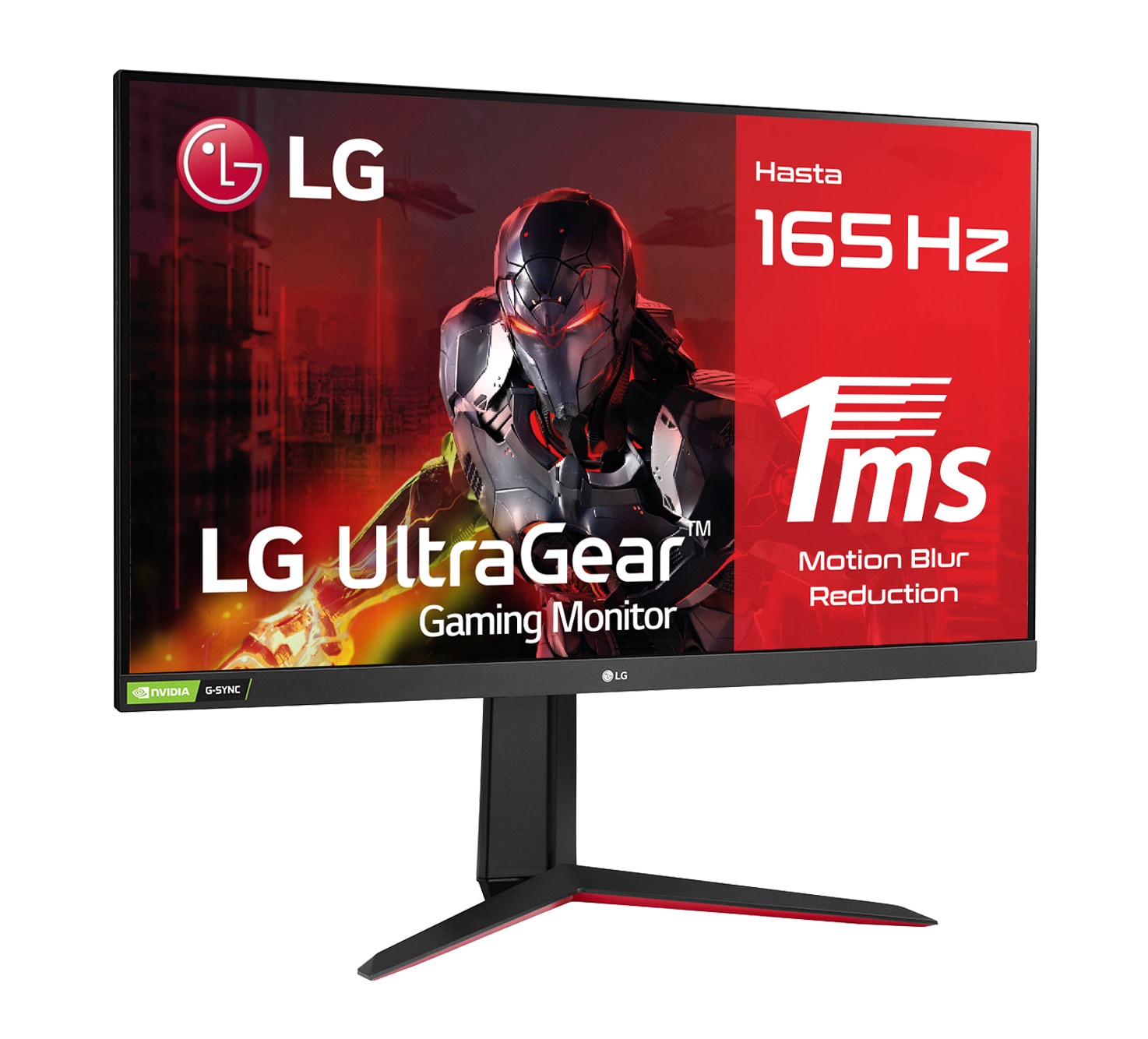 LG 32GN550B-AEU - Monitor Gaming LG UltraGear (Panel VA: 1920x1080p, 16:9, 300 cd/m², 3000:1, 165 Hz, 5ms (MBR 1ms)); diag. 80,1cm; entradas: DP x1, HDMI x2; AMD Freesync Premium ; Regulable en altura e inclinación & pivotable; HDR10; marcos ultrafinos, F, 32GN550-B