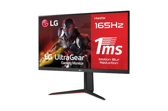 LG 32GN650B-AEU - Monitor Gaming LG UltraGear (Panel VA: 2560x1440p, 16:9, 350 cd/m², 3000:1, 144Hz (O/C 165Hz), 5ms (MBR 1ms)); diag. 80,1cm; entradas: DP x1, HDMI x2; AMD Freesync Premium; Regulable en altura e inclinación & pivotable; HDR10; marcos ultrafinos, F, 32GN650-B