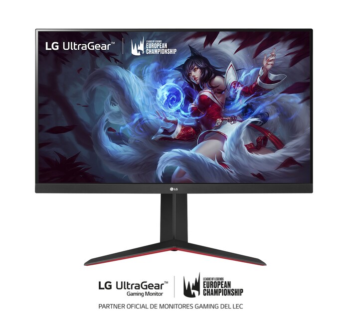 LG 32GN650B-AEU - Monitor Gaming LG UltraGear (Panel VA: 2560x1440p, 16:9, 350 cd/m², 3000:1, 144Hz (O/C 165Hz), 5ms (MBR 1ms)); diag. 80,1cm; entradas: DP x1, HDMI x2; AMD Freesync Premium; Regulable en altura e inclinación & pivotable; HDR10; marcos ultrafinos, F, 32GN650-B