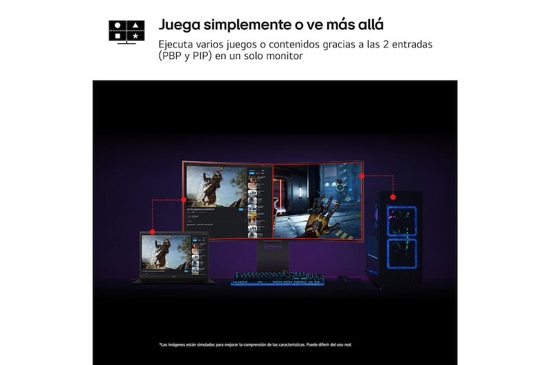 LG Monitor Gaming OLED LG UltraGear, 32", OLED 4K UHD (3840x2160), DualMode (240/480Hz), 0,03 ms, 32GS95UW-B.EEU