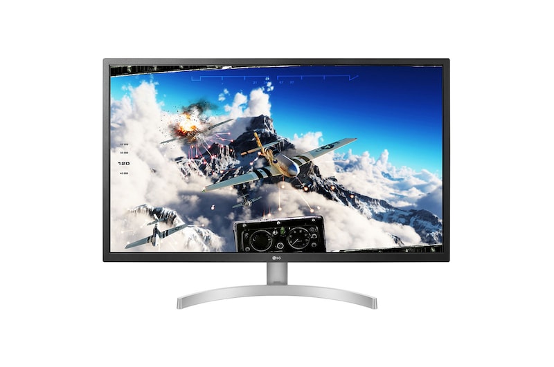Vista frontal de  Monitor STANDARD IPS 32ML600M-B/W de 80cm (31,5") 1920 x 1080 (FHD) con panel IPS 16:9, E 32ML600M-W