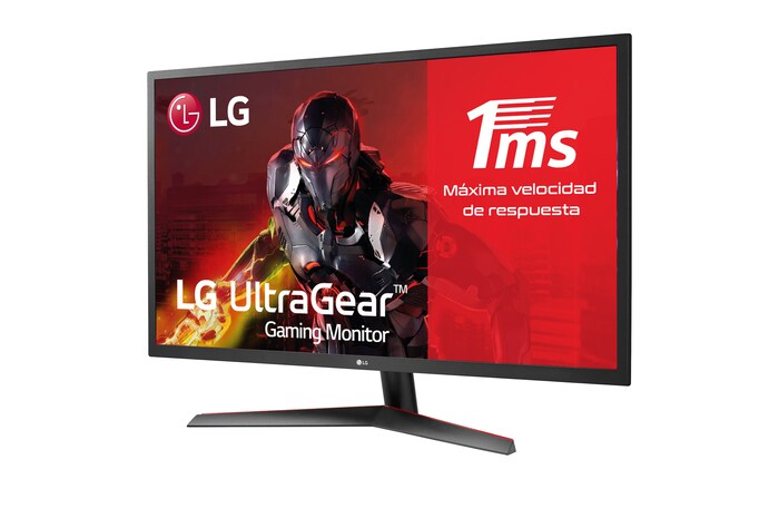 LG 32MP60G-B - Monitor gaming LG UltraGear (Panel IPS:1920X1080px, 16:9, 250 cd/m2, 1200:1, 75Hz, 1ms); entradas: DP x1, HDMI x1, D-SUB x1; FreeSync™, 32MP60G-B