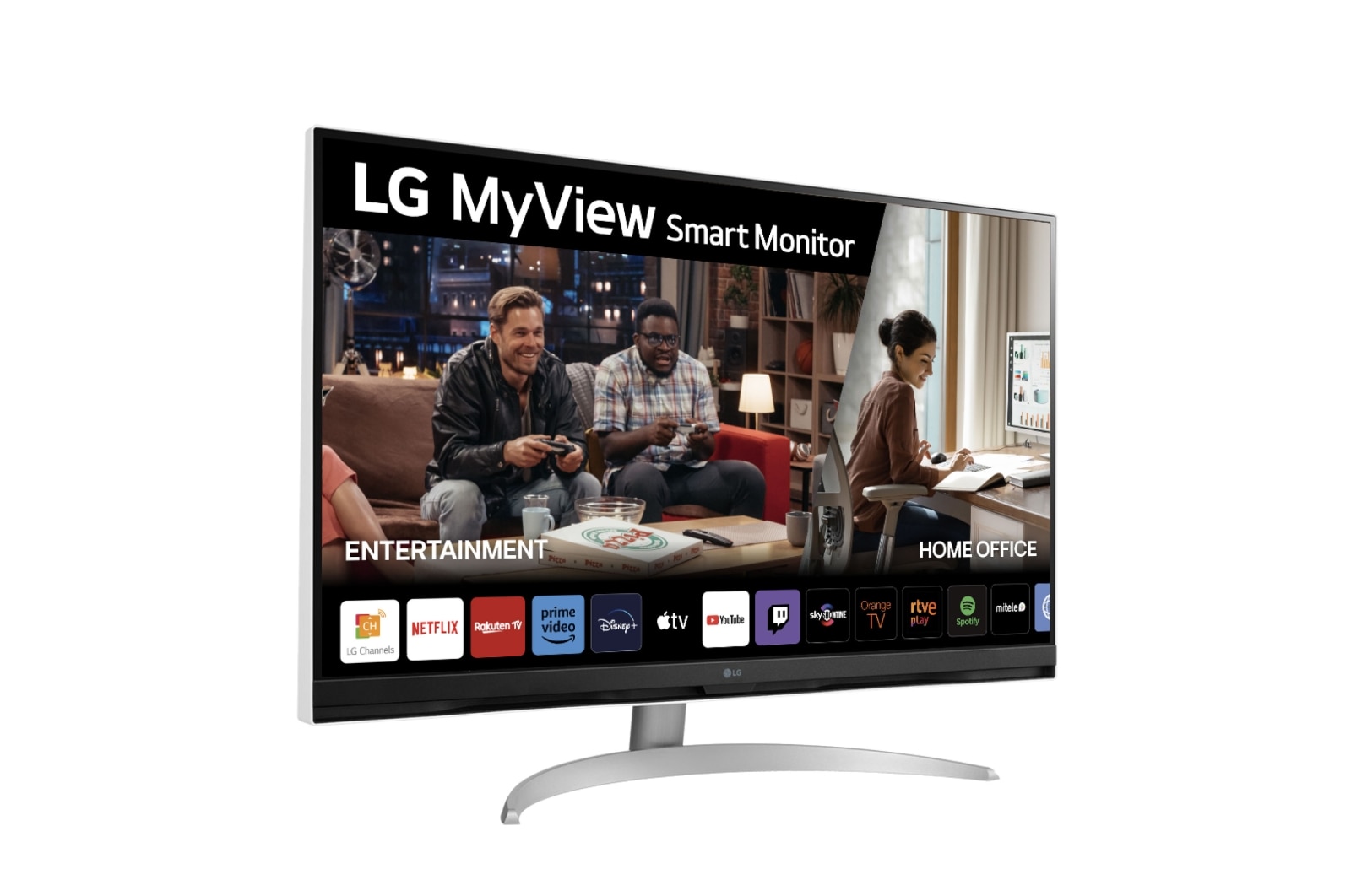 Vista frontal de Outlet LG MyView Smart Monitor webOS 22, diag. 80cm, 4K UHD (3840x2160), DCI-P3 90%, HDMI 2.1 32SQ700S-W.OUTLET