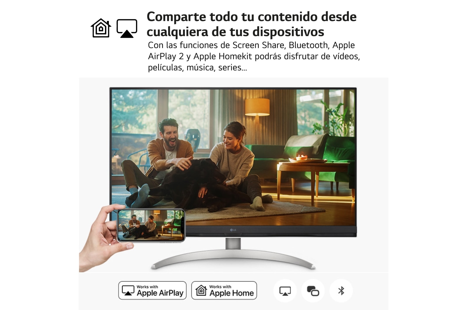 LG Outlet LG MyView Smart Monitor webOS 22, diag. 80cm, 4K UHD (3840x2160), DCI-P3 90%, HDMI 2.1, 32SQ700S-W.OUTLET