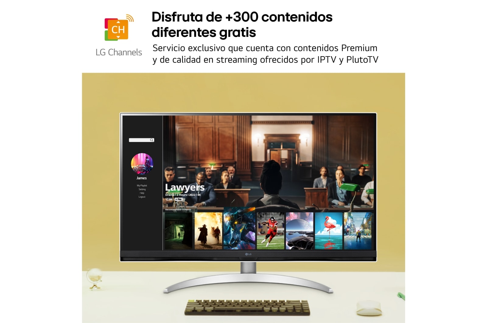 LG Outlet LG MyView Smart Monitor webOS 22, diag. 80cm, 4K UHD (3840x2160), DCI-P3 90%, HDMI 2.1, 32SQ700S-W.OUTLET