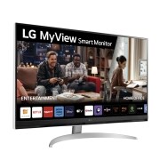 Vista frontal de Outlet LG MyView Smart Monitor webOS 22, diag. 80cm, 4K UHD (3840x2160), DCI-P3 90%, HDMI 2.1 32SQ700S-W.OUTLET