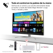 LG Outlet LG MyView Smart Monitor webOS 22, diag. 80cm, 4K UHD (3840x2160), DCI-P3 90%, HDMI 2.1, 32SQ700S-W.OUTLET