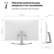 LG Outlet LG MyView Smart Monitor webOS 22, diag. 80cm, 4K UHD (3840x2160), DCI-P3 90%, HDMI 2.1, 32SQ700S-W.OUTLET