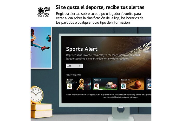 LG Smart Monitor de 32 pulgadas Full HD IPS Todo en Uno para Transmisión con webOS y Altavoces integrados ­ Verde, 32SR50F-G