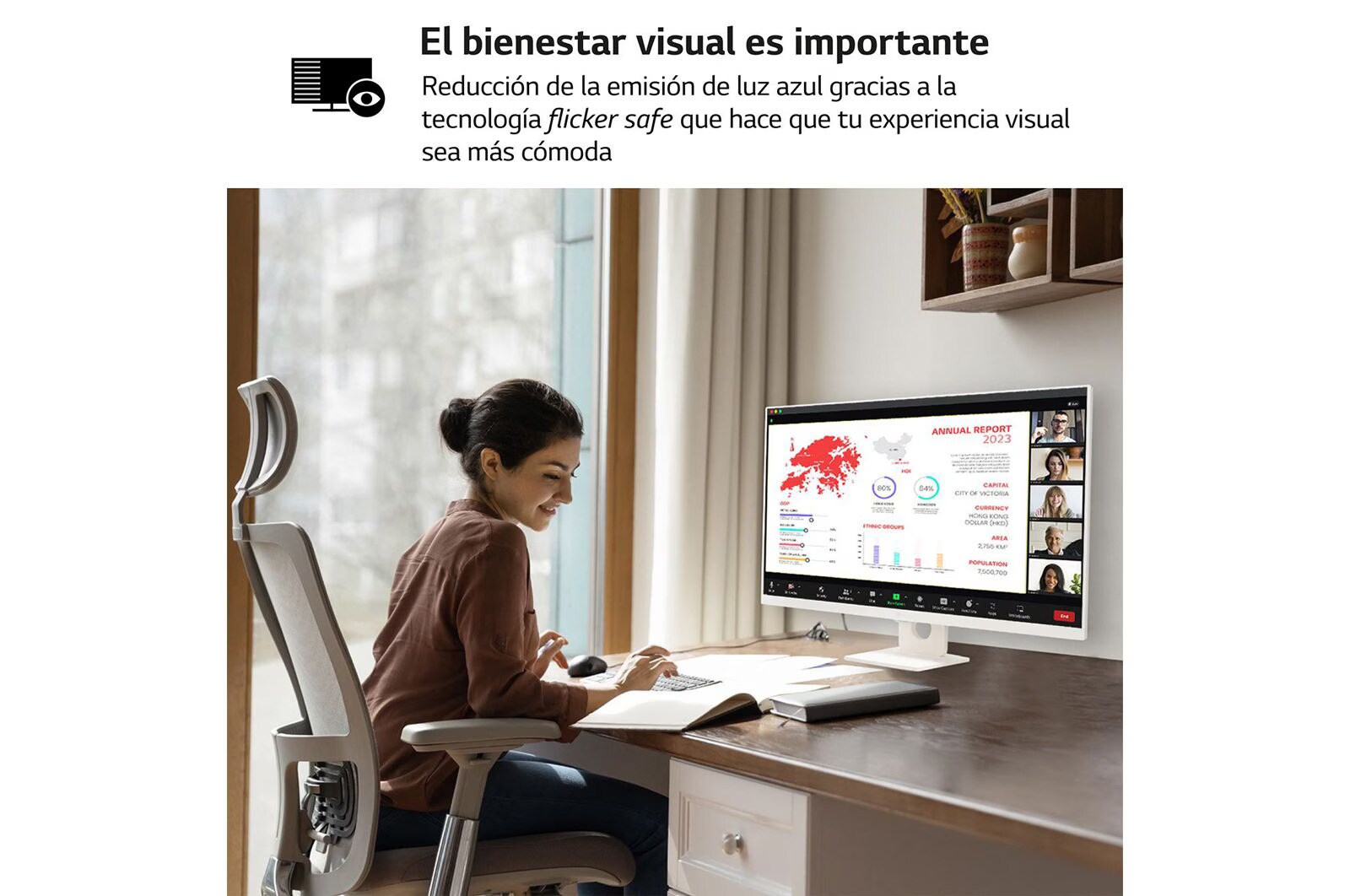 LG MyView de 32 pulgadas Smart Monitor MyView Full HD IPS Todo en Uno para Transmisión con webOS y Altavoces integrados ­ Blanco, 32SR50F-W