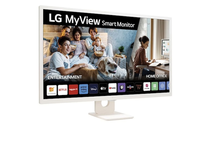 LG Monitor Smart LG, 32", webOS 23, IPS, FHD (1920x1080), 32SR50F-W