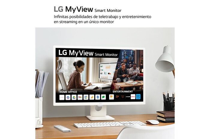 LG Monitor Smart LG, 32", webOS 23, IPS, FHD (1920x1080), 32SR50F-W