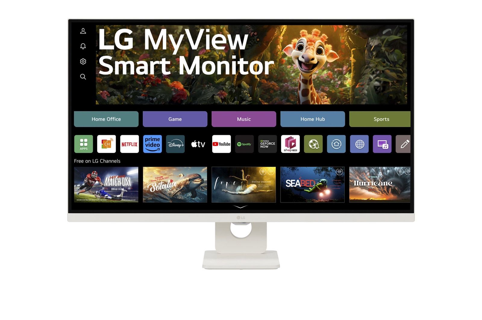 LG Smart Monitor 32'', 4K UHD, 60 Hz, webOS 23, USB tipo-C, DCI-P3 90% , 32SR73UW-W.EEU