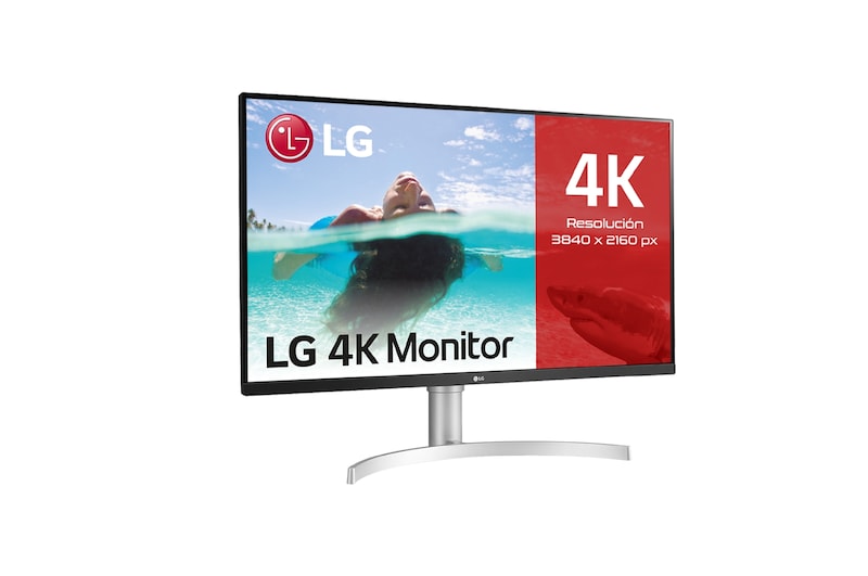 LG 32UN650-B -Monitor  4K UHD LG UltraFine™ (Panel IPS: 3840 x 2160p, 16:9 curvo, 350cd/m², 3000:1, sRGB >95%, 60Hz, 5ms); diag. 80cm; entradas: HDMI x2, DP x1; altavoces 5W ; marcos ultrafinos, G, 32UN650-W