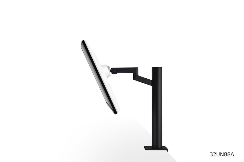 LG 32UN88A-W - Monitor 4K UHD LG Ergo™ (Panel IPS: 3840 x 2160p, 16:9, 350cd/m², 1000:1, DCI-P3 >95%, 60Hz, 5ms); diag. 80cm; entradas: HDMI x2, DP x1, USB-A x2, USB-C x1 (P.D. 60W); altavoces 5W ; marcos ultrafinos, G, 32UN88A-W