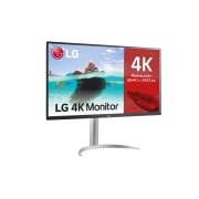 LG 32UP550-W - Monitor para creadores LG 4K UHD (Panel VA: 3840x2160, HDR10, DCI-P3 >90%, 3000:1 AMD FreeSync™); diag. 80cm; Conectividad: HDMIx2, DPx1, USB-C™x1, USB-Ax2; Regulable en inclinación, altura y giro, 32UP550-W