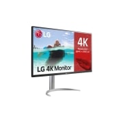 LG 32UP550-W - Monitor para creadores LG 4K UHD (Panel VA: 3840x2160, HDR10, DCI-P3 >90%, 3000:1 AMD FreeSync™); diag. 80cm; Conectividad: HDMIx2, DPx1, USB-C™x1, USB-Ax2; Regulable en inclinación, altura y giro, 32UP550-W