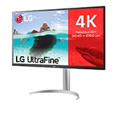 LG 32UP550N-W - Monitor para creadores LG 4K UHD (Panel VA: 3840x2160, HDR10, DCI-P3 >90%, 3000:1 AMD FreeSync™); diag. 80cm; Conectividad: HDMIx2, DPx1, USB-C™x1, USB-Ax2; Regulable en inclinación, altura y giro, 32UP550N-W