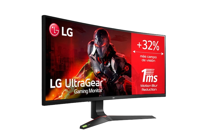 LG 34GN73A-B - Monitor Gaming LG UltraGear (Panel IPS: 2560x1080p, 21:9, 300 cd/m², 1000:1, 144Hz, 5ms); entradas: DP x1, HDMI x2, USB-A x3; AMD FreeSync™2; G-Sync Compatible, G, 34GN73A-B