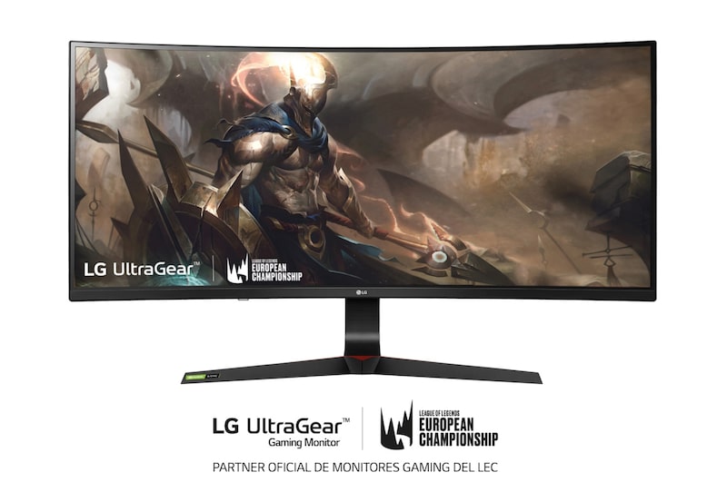 LG 34GN73A-B - Monitor Gaming LG UltraGear (Panel IPS: 2560x1080p, 21:9, 300 cd/m², 1000:1, 144Hz, 5ms); entradas: DP x1, HDMI x2, USB-A x3; AMD FreeSync™2; G-Sync Compatible, G, 34GN73A-B
