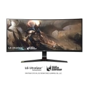 LG 34GN73A-B - Monitor Gaming LG UltraGear (Panel IPS: 2560x1080p, 21:9, 300 cd/m², 1000:1, 144Hz, 5ms); entradas: DP x1, HDMI x2, USB-A x3; AMD FreeSync™2; G-Sync Compatible, G, 34GN73A-B