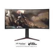 LG 34GP950G-B - Monitor Gaming Curvo LG UltraGear™ (Panel Nano IPS: 3440x1440p, 21:9, 250 cd/m², 1000:1, 144Hz, 1ms); entradas: DP x1, HDMI x1, USB-A x3; G-Sync™Ultimate, 34GP950G-B