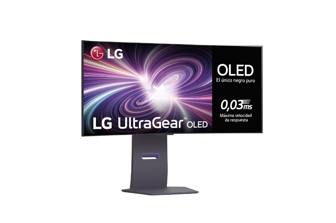 LG UltraGear™ de 34 pulgadas Monitor Gaming OLED WQHD Curvo de 240Hz | 0,03ms tiempo de respuesta, Compatible con G-SYNC®, FreeSync™ Premium Pro, 34GS95QE-B