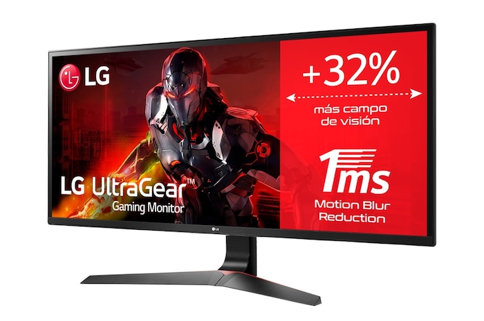 LG Monitor Gaming de 34 pulgadas UltraWide con pantalla 21:9, WFull HD 2560 x 1080, G, 34UM69G-B