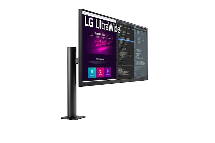 LG 34WN780-B - Monitor UltraWide™ LG Ergo™ (Panel IPS: 3440x1440, 21:9, 300nit, 1000:1, sRGB>99%); diag. 86,72cm; entr.: HDMIx2, DPx1, USB-A x2 (salida), USB-B x1 (entrada); HDR10;AMD FreeSync; altavoces 2x7W; Ajustable en altura e inclinación, extensible, retraíble y giratorio, G, 34WN780-B