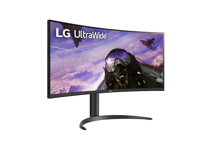 LG Monitor LG UltraGear UltraWide (Panel VA: 3440x1440, 160Hz, 300cd/m², 3000:1, sRGB>99%, curvo); AMD FreSync™ Premium; 5ms (1ms con MBR); HDR10; Estabilizador de Negros; Modo Lectura, 34WP65CP-B