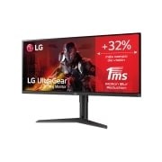 LG Monitor LG UltraGear UltraWide (Panel VA: 3440x1440, 160Hz, 300cd/m², 3000:1, sRGB>99%, curvo); AMD FreSync™ Premium; 5ms (1ms con MBR); HDR10; Estabilizador de Negros; Modo Lectura, 34WP65CP-B