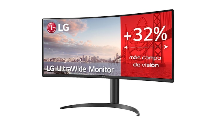 LG 34WP75C-B - Monitor Ultrapanorámico 21:9 LG UltraWide (Panel VA: 3440x1440, 160Hz, 300cd/m², 3000:1, sRGB>99%, curvo); AMD FreSync™ Premium; 5ms (1ms con MBR); HDR10; Estabilizador de Negros; USB Type-C™., 34WP75C-B