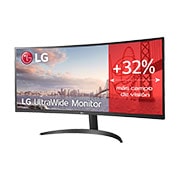 LG 34WQ60C-B - Monitor Ultrapanoramico 21:9 LG UltraWide (Panel IPS:3440x1440, 300cd/m², 1000:1, sRGB >99%); Inclinación 5~15º; entr.: HDMIx2; 2PBP; Ajust. en inclinación., 34WQ60C-B