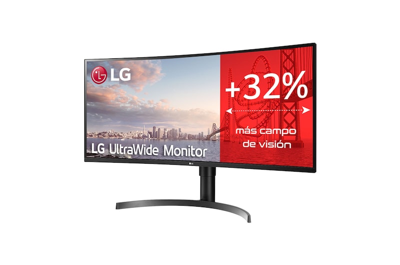 LG 35WN73A-B - Monitor Ultrapanoramico 21:9 LG UltraWide (Panel VA: 3440x1440, 300cd/m², 1500:1, sRGB>99%); diag. 88,9cm; entr.: HDMIx2, DPx1, USB-Ax2, USB-Cx1; HDR10; Ajust. en altura e inclinación., 35WN73A-B