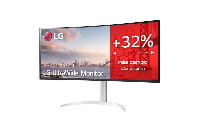 LG 38WQ75C-B - Monitor Ultrapanoramico 21:9 LG UltraWide (Panel IPS:3840x1600, 300cd/m², 1000:1, DCI-P3 >95%); diag. 95,3cm; entr.: HDMIx2, DPx1; 2PBP; Ajust. en inclinación., 38WQ75C-W