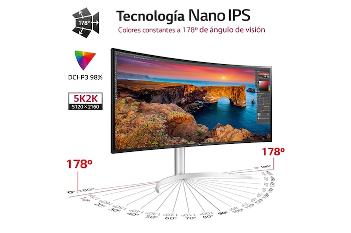 LG Outlet Monitor LG UltraWide 21:9 Curvo 40", 40WP95CP-W.OUTLET