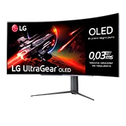 LG UltraGear™ de 45 pulgadas Monitor Gaming Curvo OLED WQHD de 240Hz | 0.03ms tiempo de respuesta, Compatible con G-SYNC®, FreeSync™ Premium Pro, 45GR95QE-B