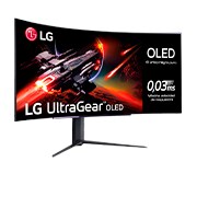 LG UltraGear™ de 45 pulgadas Monitor Gaming Curvo OLED WQHD de 240Hz | 0.03ms tiempo de respuesta, Compatible con G-SYNC®, FreeSync™ Premium Pro, 45GR95QE-B