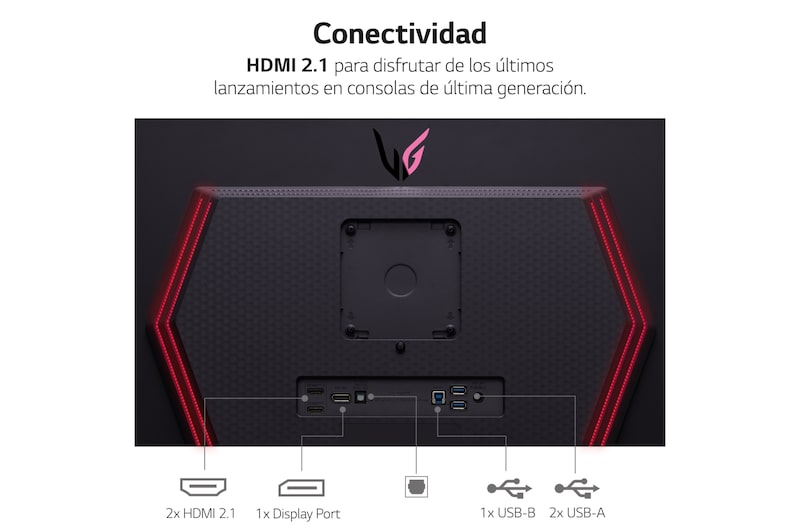 LG UltraGear™ de 45 pulgadas Monitor Gaming Curvo OLED WQHD de 240Hz | 0.03ms tiempo de respuesta, Compatible con G-SYNC®, FreeSync™ Premium Pro, 45GR95QE-B