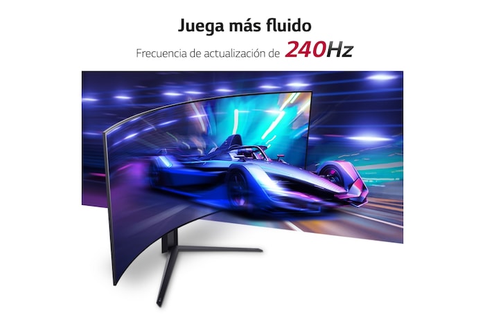 LG UltraGear™ de 45 pulgadas Monitor Gaming Curvo OLED WQHD de 240Hz | 0.03ms tiempo de respuesta, Compatible con G-SYNC®, FreeSync™ Premium Pro, 45GR95QE-B