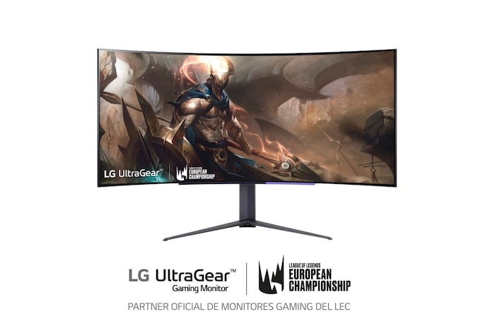 LG UltraGear™ de 45 pulgadas Monitor Gaming Curvo OLED WQHD de 240Hz | 0.03ms tiempo de respuesta, Compatible con G-SYNC®, FreeSync™ Premium Pro, 45GR95QE-B