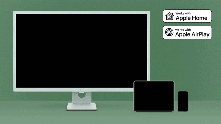 AirPlay 2 + Screen Share + Bluetooth.