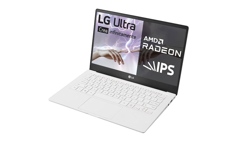 LG Ultra 13U70P Windows 10 Home-Portátil ultraligero de 33cm (13'') FHD IPS (980g, autonomía 11,5h, AMD Ryzen™ 4500U, 8GB RAM, 512GB SSD NVMe) Blanco - Teclado Español, 13U70P-G.AR55B