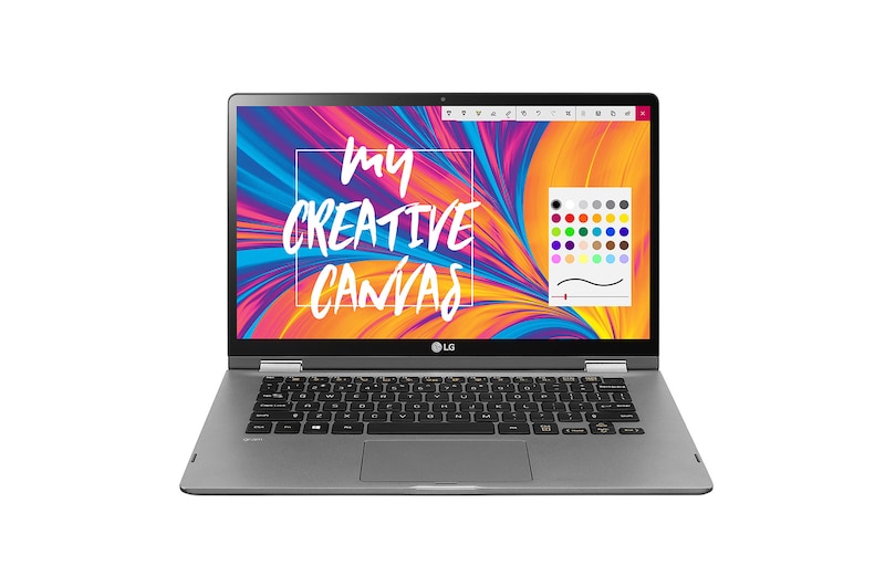 LG Gram 14T990-G Windows 10 Home. Convertible 2 en 1 ultraligero de 14" (35,5cm) FHD IPS (1kg, autonomía 23,5h, Intel i7 8ª gen., 8GB RAM, 512GB SSD) Plata - Teclado Español, A, 14T990-G